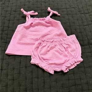 Pink Baby Tank Top and Bloomer Set